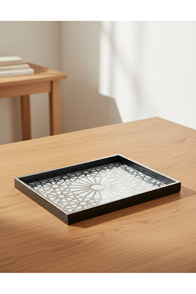 REDTAG Black Rectangle Serving Tray (Medium)