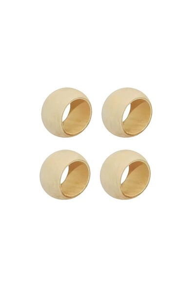 Choice 4pcs 2/4pcs Handmade Wooden Napkin Ring Simple Round Wood Napkin Buckle for Holiday Wedding Party Fa