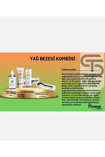 Homm Bitkisel YAĞ BEZESİ KOMBİNİ 3 ÜRÜN.