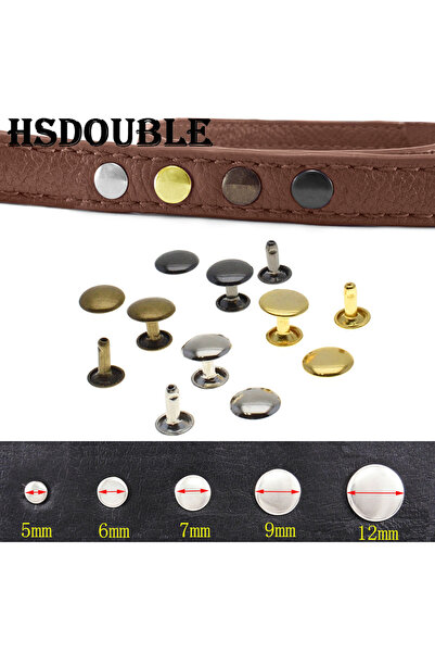 Choice6 مسامير برشام سوداء 6 مم × 7 مم، 100 قطعة/مجموعة، مسامير برشام معدنية ...