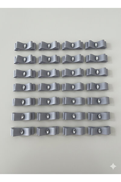 süslemeci 24’lü gri taşlı fiyonk