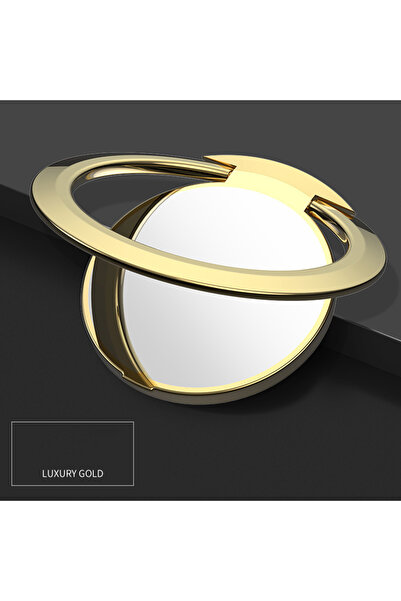 Choice حامل خاتم عالمي ذهبي اللون، يدور 360 درجة، مناسب للهواتف المحمولة، يُر...