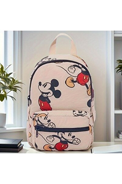 Choice حقيبة ظهر جديدة للأطفال بتصميم ميكي ماوس من ديزني، مقاس 25×18×10 سم، مناسبة للمدرسة أو للاستخدام اليومي.
