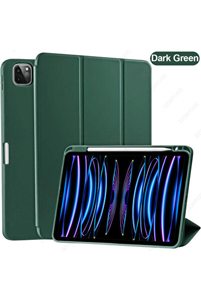 Choice جراب أخضر داكن لجهاز iPad Pro مقاس 11 بوصة من الجيل الرابع/الثالث/الثا...