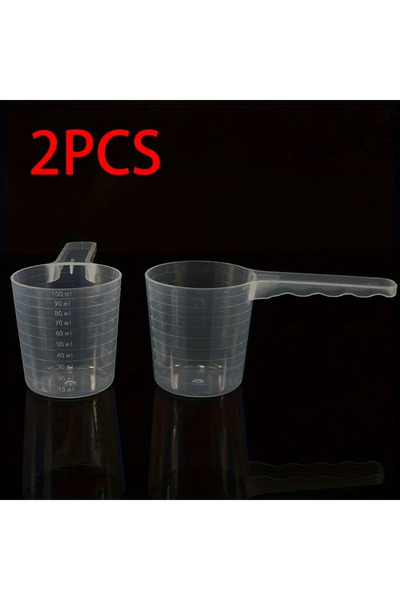 Choice 100ML 2PCS 3pcs 100ml Transparent Pet Measuring Spoon With Scale Plast...