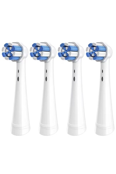 Choice WHITE 4pcs Replacement Toothbrush Heads Compatible with For Braun Oral B iO 3 4 5 6 7 8 9 10 Series