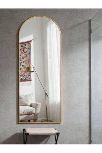 Tiokkss 65x24 Full Body Gold Arched Mirror for Bathroom Makeup and Bedroom Li...