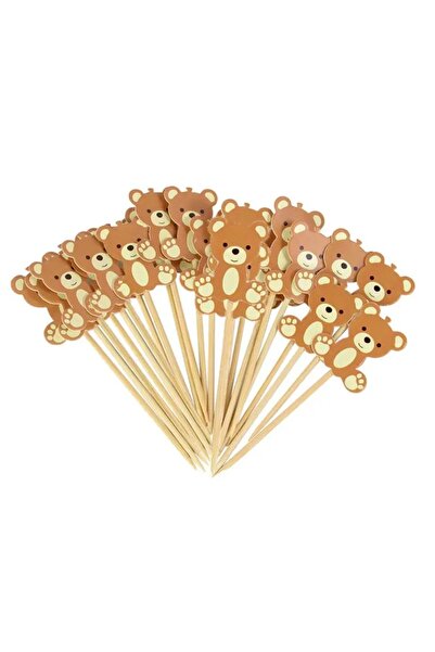 Choice 30 قطعة أو 20-50 قطعة من شوكات الفاكهة على شكل دببة لطيفة لتزيين الكيك...