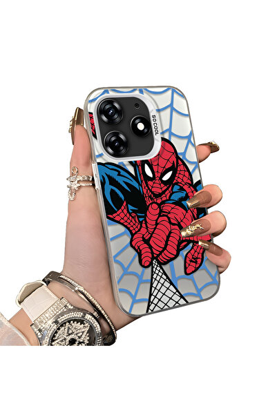 ucuc حافظة هاتف من السيليكون متوافقة مع هاتف Tecno Spark 10 Pro، تصميم سبايدر...