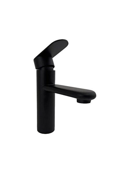 KORMAN Matte black washbasin mixer, stainless steel, single-lever, modern / MEC/MP003BK