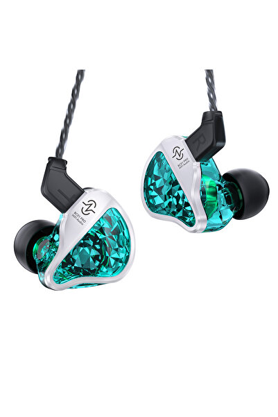 Choice سماعة رأس CCZ Harmony BC01 Pro بدون ميكروفون، لون أخضر، توازن ثلاثي الترددات، غطاء من سبائك الزنك عالي الجودة، 3.5 ملم، 4 نيوتن