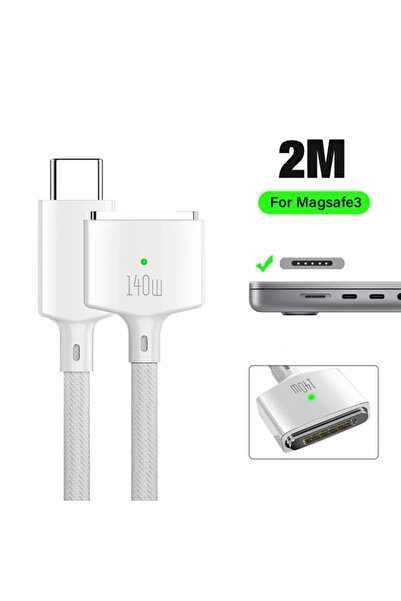 Choice كابل Magsafe3 - أبيض 2025 كابل شحن مغناطيسي مضفر متعدد الألوان جديد من...