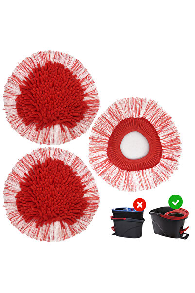 Choice رؤوس بديلة للممسحة متوافقة مع ممسحة O-Cedar EasyWring الدوارة، عبوة من 3 قطع - ممسحة دوارة من الألياف الدقيقة قابلة للغسل ...