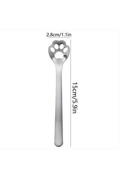 Choice 1pc Stainless Steel Cat Paw Cookie Cutter - Perfect for Coffee, Sugar, and Ice Cream - Ideal Gift fo