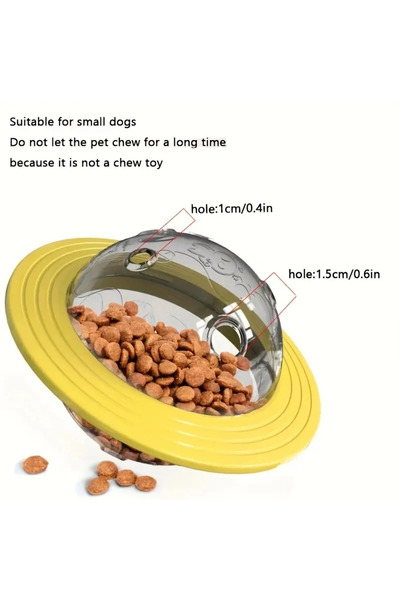 Choice1 yellow 1pc Durable Dog Toys for Aggressive Chewers Squeaky Balls Flyi...