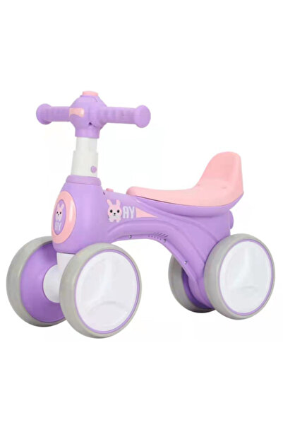 Family Center دراجة توازن للأطفال مزودة بإضاءة وموسيقى، لونها بنفسجي