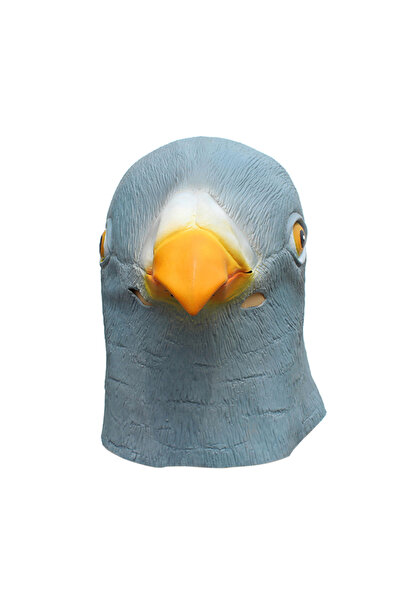 Choice قناع حمامة أزرق من اللاتكس على شكل حيوان، مناسب للهالوين، قابل للتنفس،...
