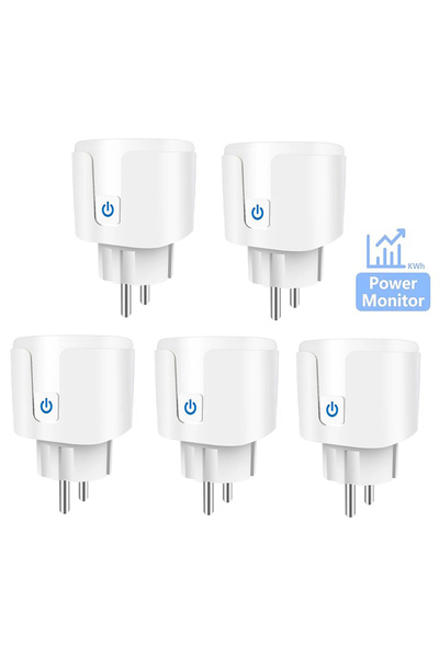 choice2 5PCS 5PCS Tuya Smart Sket EU 20A Wifi Smart Plug With Power Monitorin...