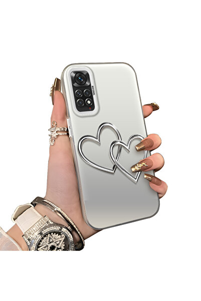 ucuc Xiaomi Redmi Note 11 Compatible Interconnected Hearts Silicone Protectiv...