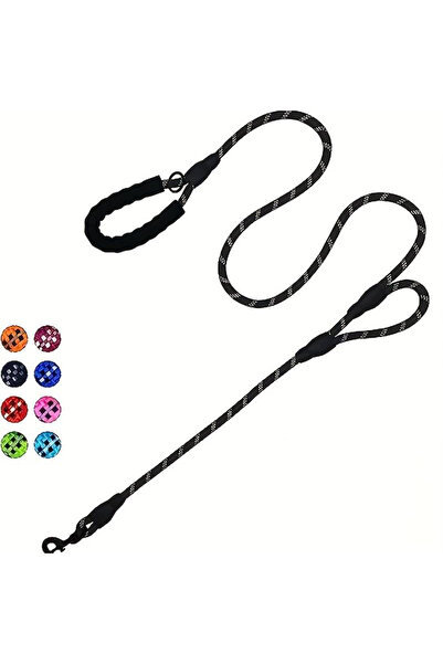 Choice black Pet Rope Dog Leash 6ft long,Traffic Padded Two Handle,Heavy Duty...