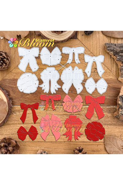 Choice هدايا عيد ميلاد أصلية رائعة، فيونكات عيد الميلاد، قوالب تقطيع معدنية، سكرابوكينغ، نقش زخرفي