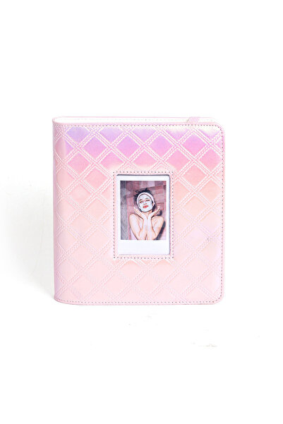 Choice ألبوم صور وردي اللون من إنستاكس، مقاس 3 بوصات، 288 جيبًا، بتصميم غرز م...