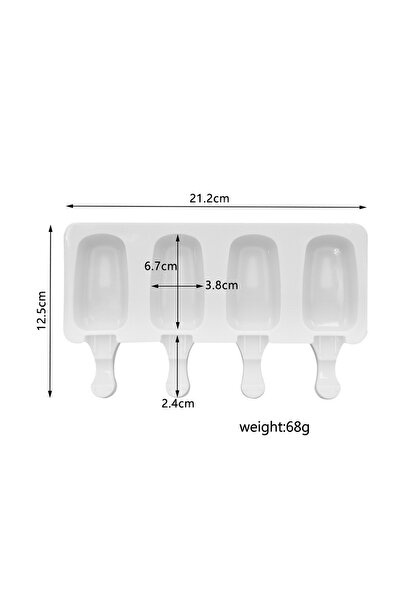 Choice 4 holes small 4/8 Holes Silicone Ice Cream Mold DIY Chocolate Dessert Popsicle Moulds Tray Ice Cube