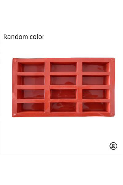 Choice Round 1pcs random color 12 Lattice Chocolate Bar Mold for Baking Energy Bars Protein bars Truffles B