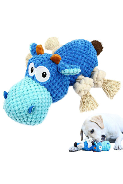 Choice Blue 1pc Dog Plush Toy for Chewers, Dog Squeaky Toys,Stuffed Animals Toys with Cotton Material and C