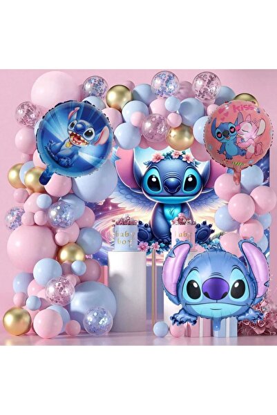 Choice مجموعة زينة حفلات عيد ميلاد ستيتش مكونة من 109 قطعة، مناسبة للعائلة وا...