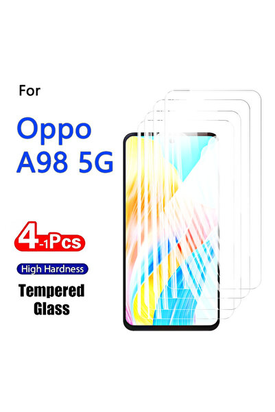 Choice7 واقي شاشة OPPO A98 1 قطعة عالي الدقة 1-4 قطع لـ A98 5G، زجاج مقوى كري...