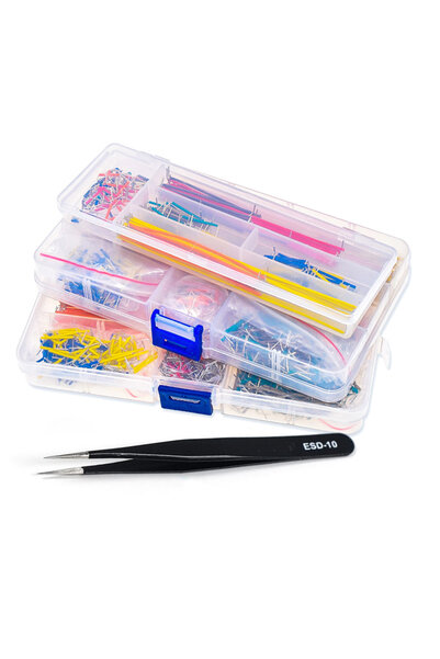 Choice مجموعة أسلاك توصيل لوحة التجارب بدون لحام على شكل حرف U، 140 قطعة - 14...