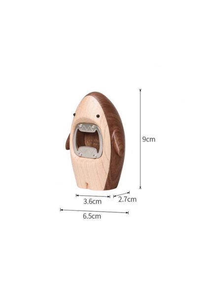 Choice A Creative Wooden Shark Bottle Opener Cute Beer Cap Remover Bar Tool Kitchen Gadget Home Decor Gift.