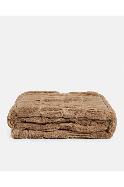 REDTAG بطانية من الفرو البني المحكم