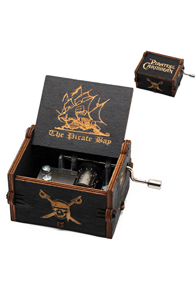 Jurassic Park pirate Wooden Anime Figure Music Box The Caribbean Creative Birthday Christmas Valentine's Day Gift