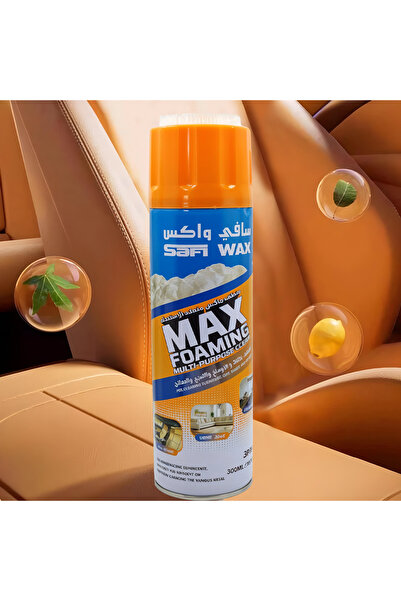 SAFI WAX بخاخ ماكس فومينج متعدد الأغراض 500 مل لتنظيف وتلميع السيارات والأقمشة والأرائك والمطابخ وإزالة الشحوم
