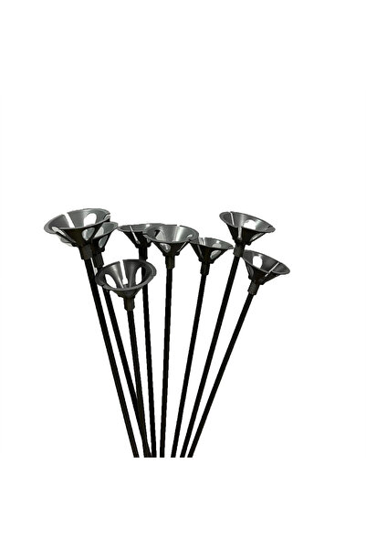 YCK BALON YCK Plastik Balon Çubuğu- Balon Aparatı 100 Adet GRİ