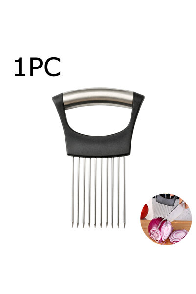 Choice4 حامل قطاعة البصل من الفولاذ المقاوم للصدأ A-1PC، مساعد تقطيع الطعام، ...