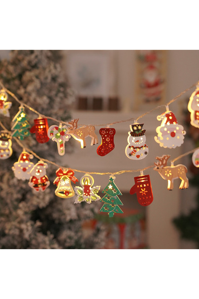 Choice 3m-20Led Christmas-String LED Santa Claus Lighting Colorful Christmas Lights, Wrought Iron Christmas