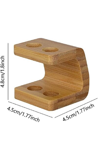 Choice Two Holes Bamboo Toothbrush Rack Electric Toothbrush Head Wooden Bathroom Bamboo Storage Rack