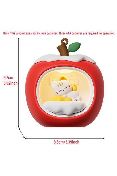 Choice Kitten -shaped Smart Touch Night Light Desktop Decor, Ambient Indoor Lighting Requires 3 AAA batter.
