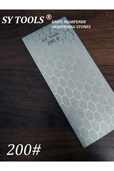 Choice8 150x62mm 200 Grit Sy Tools Electroplated Diamond Sharpening Stone with Honeycomb Pattern – Non-Slip