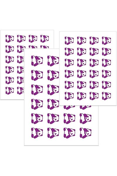 Arabest 72 Pack UV Stickers, UV Stickers Safe, for Sunscreen, Cute Panda Pattern Waterproof UV Stickers