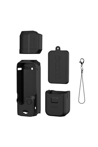 Choice Black A Silicone Case For DJI Osmo Pocket 3 Gimbal Camera Anti-Scratch Handle Soft Protective Case L