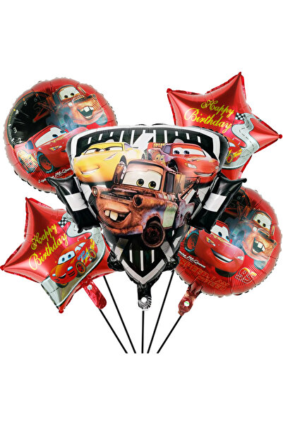 Choice مجموعة بالونات فويل لايتنينج ماكوين باللون الأزرق الياقوتي الداكن، 5 ق...