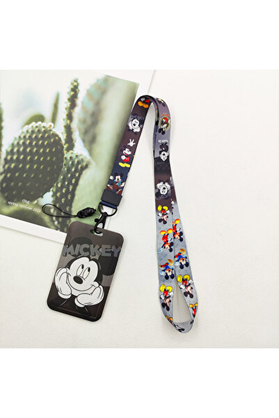 Choice3 حامل بطاقة هوية ديزني ميكي، حزام للرقبة، حامل بطاقات للأبواب، حبال تع...