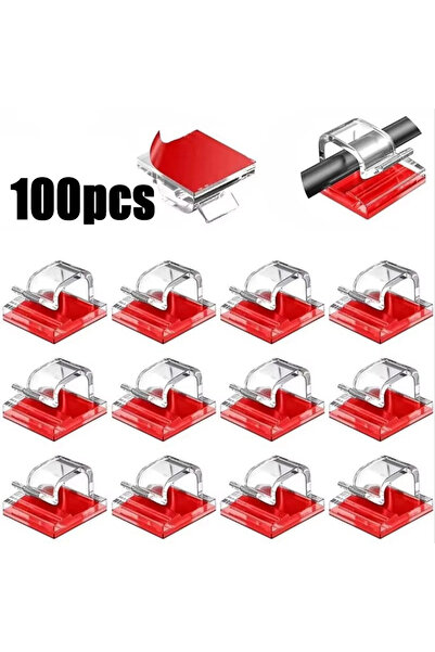 Choice 100 pcs 10/100PCS Cable Organizer Clips Cable Management Wire Manager ...