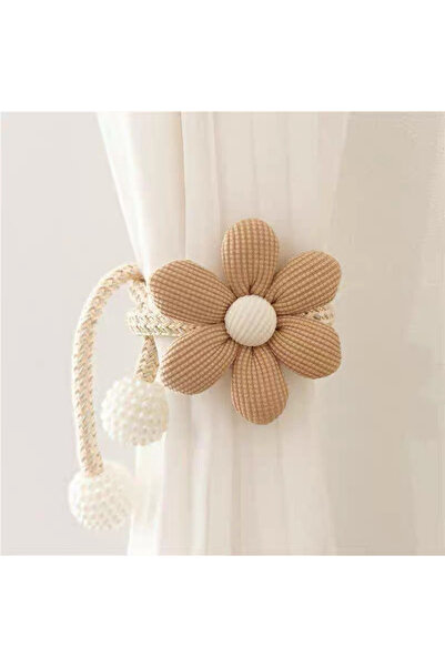 Choice Brown Curtain Ties, Modern Flower Style Creative Curtain Rope Ties, Be...