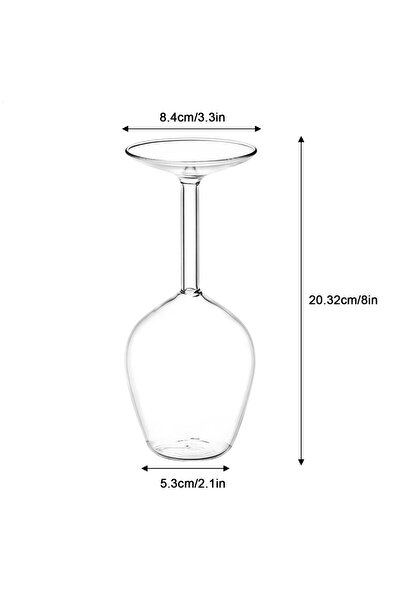 Choice 14 fl oz A New Upside Down Wine Glass 14oz Long Stem Red Wine Cup With Fun Inverted Design Unique Ch