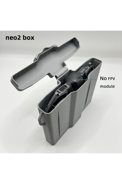 Choice No FPV module Fits FPV Module Shockproof Hard Case for DJI Neo 2, 3D Printed Waterproof Custom Stora